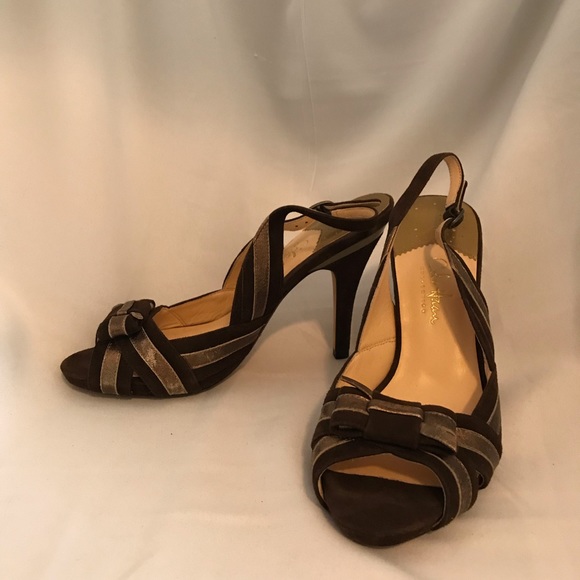 Cole Haan Collection Nike Air Brown Suede Sandals - Picture 3 of 6